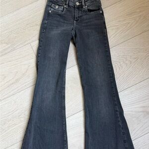 Garage Black Low Rise Flare Jeans